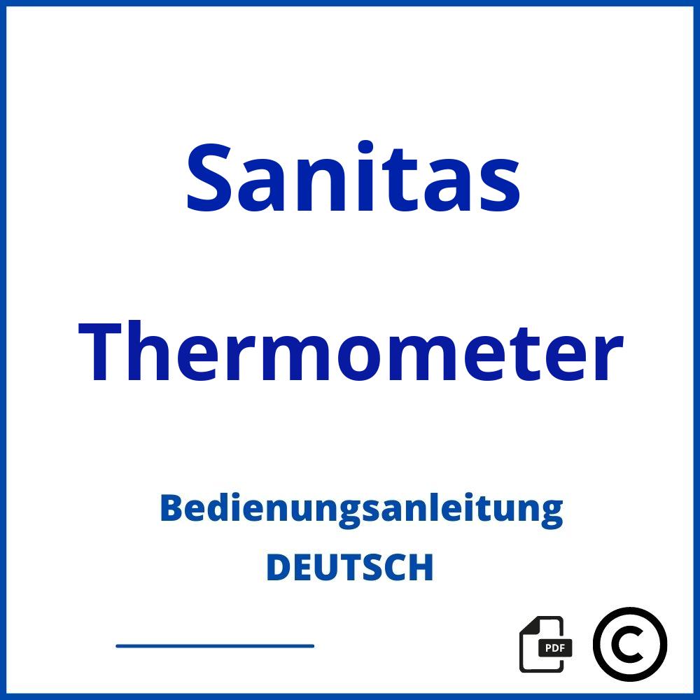 Bedienungsanleitung Sanitas Thermometer Anleitung Deutsch PDF